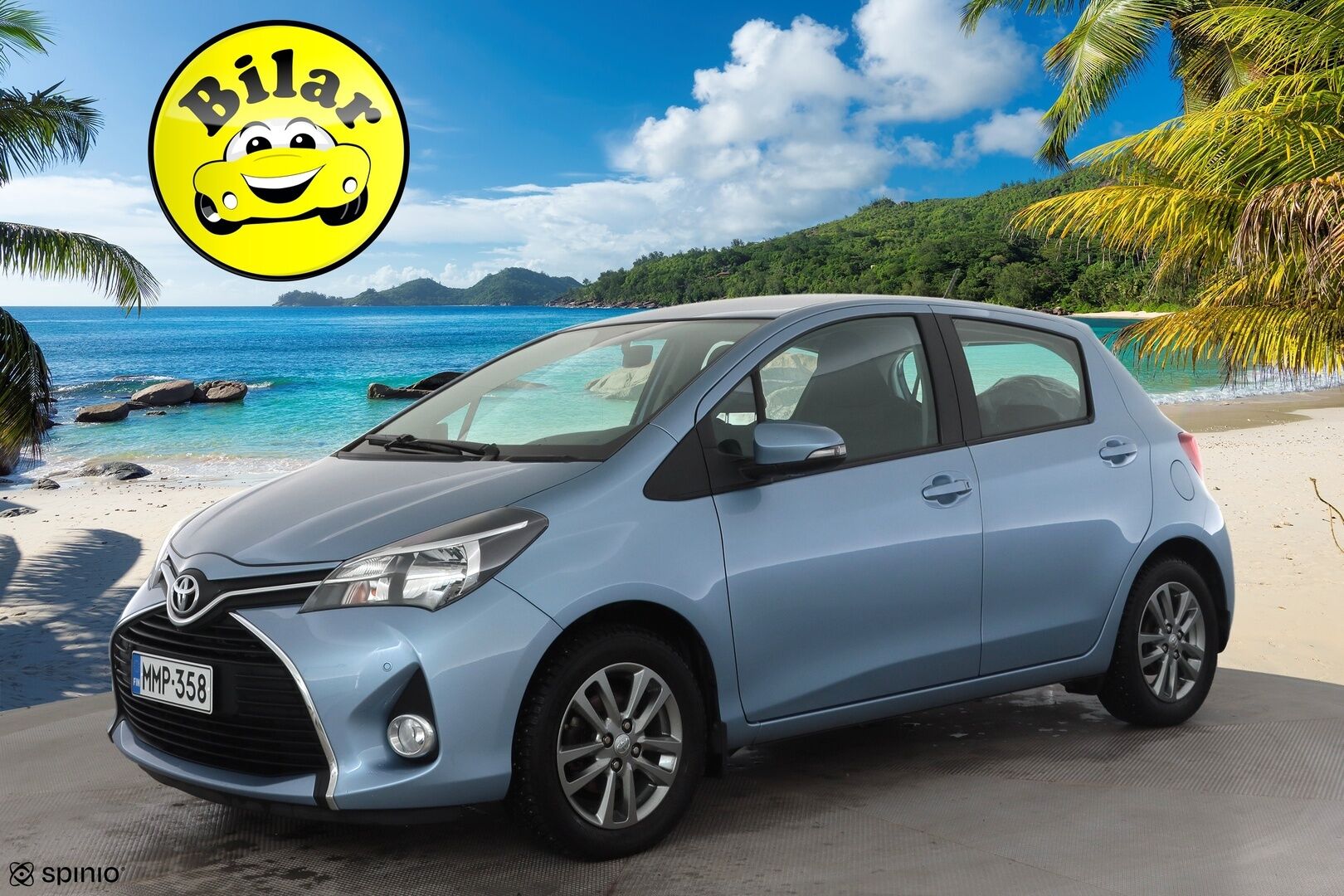 Toyota Yaris 2016 1,33 Dual VVT-i Active 5ov Multidrive S - | 1-om suomiauto | Merkkihuollot | P.kamera | Navi | Vakkari | Bluetooth | Aut. ilmastointi | Penkinlämmittimet | 2x renkaat aluvantein | - KORKO VAIN 3,99 %