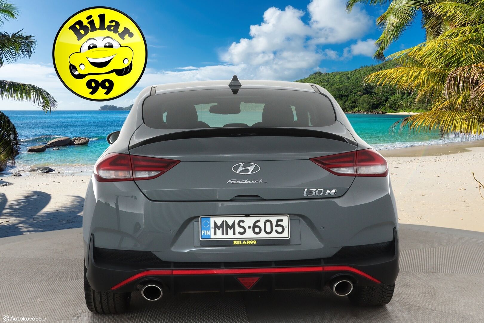 Hyundai Fastback N 2019 2,0 T-GDI 275 hv 6MT Performance Pack - Sporttipenkki Muistilla / P. Kamera / LED-valot / Apple&Android / Sisätilanlämmitin / Navi / Kaistavahti / KeylessGO / 2x Renkaat 