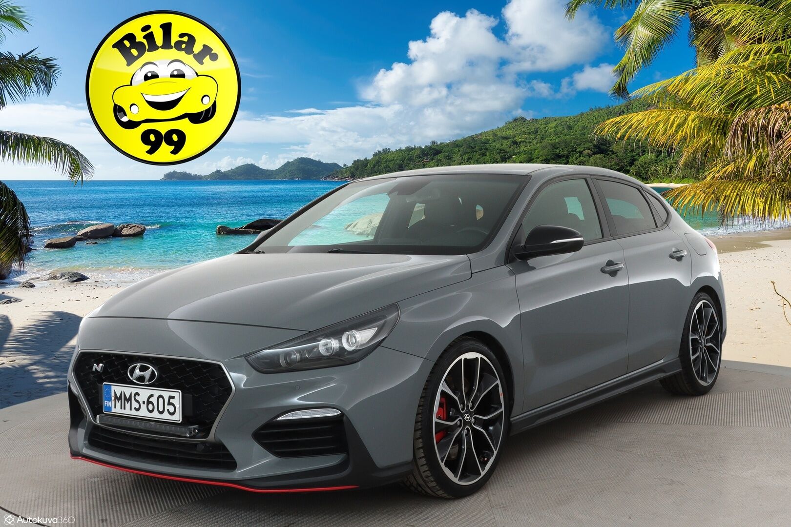 Hyundai Fastback N 2019 2,0 T-GDI 275 hv 6MT Performance Pack - Sporttipenkki Muistilla / P. Kamera / LED-valot / Apple&Android / Sisätilanlämmitin / Navi / Kaistavahti / KeylessGO / 2x Renkaat 