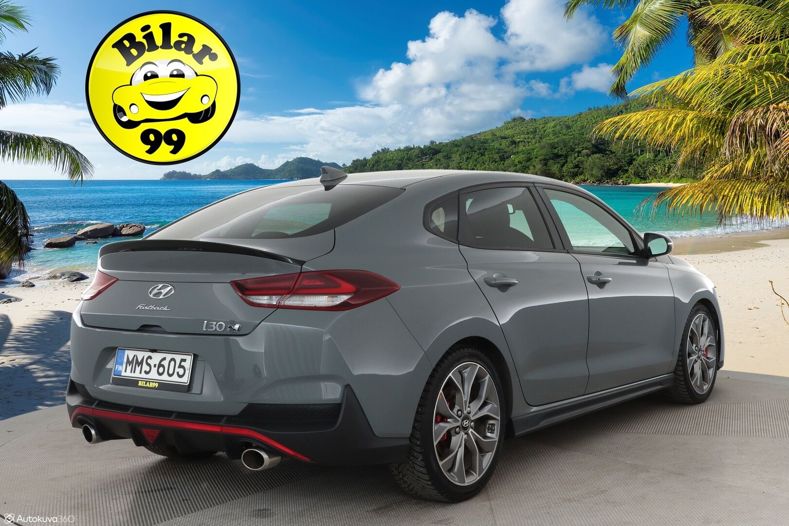 Hyundai Fastback N 2019 2,0 T-GDI 275 hv 6MT Performance Pack - Sporttipenkki Muistilla / P. Kamera / LED-valot / Apple&Android / Sisätilanlämmitin / Navi / Kaistavahti / KeylessGO / 2x Renkaat 