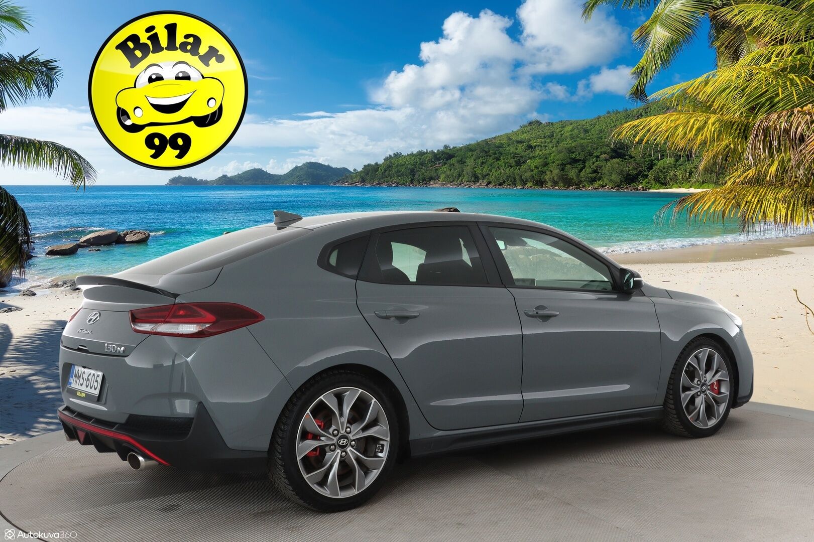 Hyundai Fastback N 2019 2,0 T-GDI 275 hv 6MT Performance Pack - Sporttipenkki Muistilla / P. Kamera / LED-valot / Apple&Android / Sisätilanlämmitin / Navi / Kaistavahti / KeylessGO / 2x Renkaat 