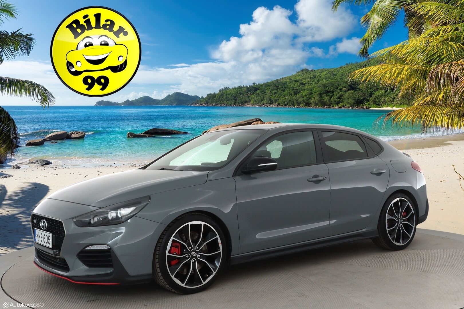Hyundai Fastback N 2019 2,0 T-GDI 275 hv 6MT Performance Pack - Sporttipenkki Muistilla / P. Kamera / LED-valot / Apple&Android / Sisätilanlämmitin / Navi / Kaistavahti / KeylessGO / 2x Renkaat 