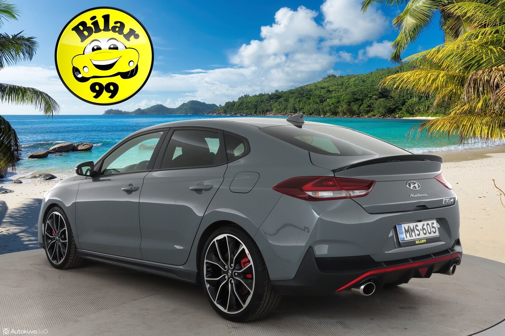 Hyundai Fastback N 2019 2,0 T-GDI 275 hv 6MT Performance Pack - Sporttipenkki Muistilla / P. Kamera / LED-valot / Apple&Android / Sisätilanlämmitin / Navi / Kaistavahti / KeylessGO / 2x Renkaat 
