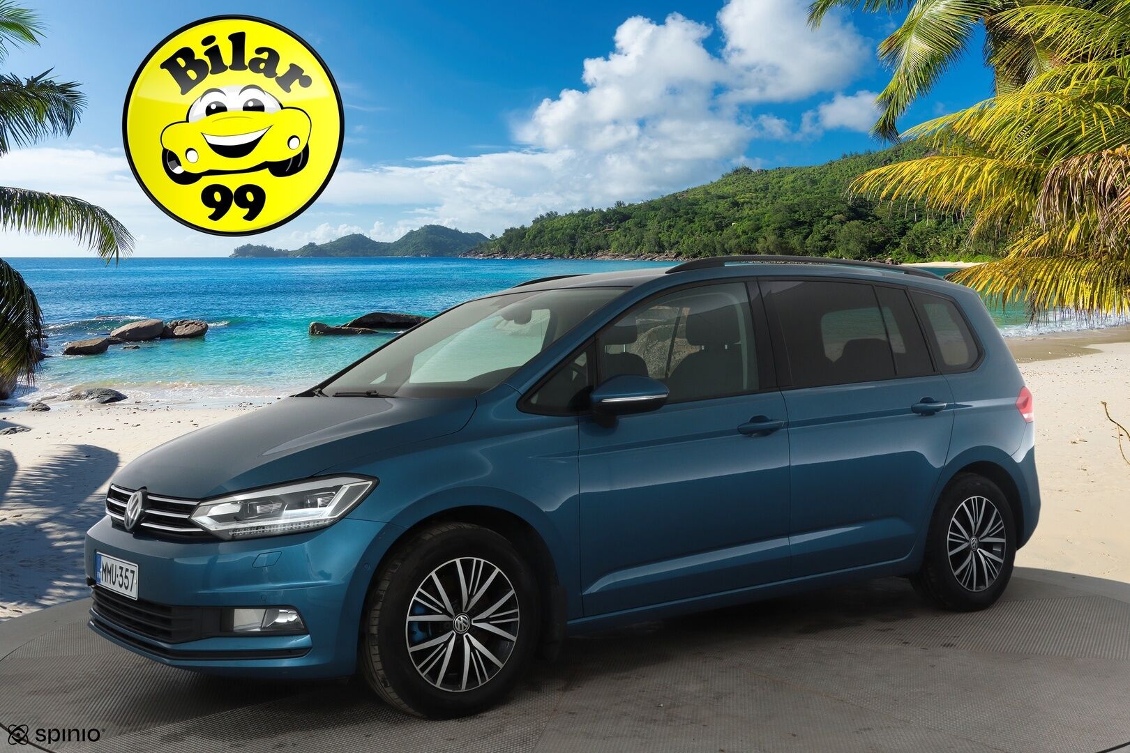 Volkswagen Touran 2017 Comfortline 1,4 TSI 110 kW DSG 7-paik. *Adapt.vakkari / Webasto / Koukku / LED / Navi / Keyless / P.kamera* - Suomi-auto / Hyvin huollettu / 2x vanteet / Lohkolämmitin 