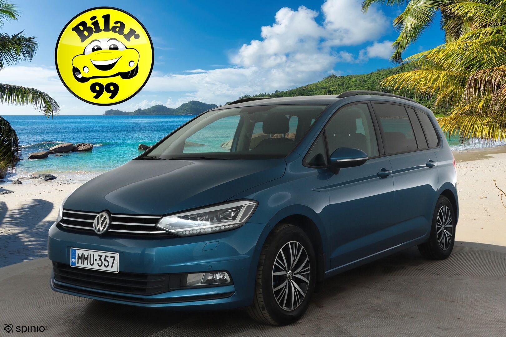 Volkswagen Touran 2017 Comfortline 1,4 TSI 110 kW DSG 7-paik. *Adapt.vakkari / Webasto / Koukku / LED / Navi / Keyless / P.kamera* - Suomi-auto / Hyvin huollettu / 2x vanteet / Lohkolämmitin 