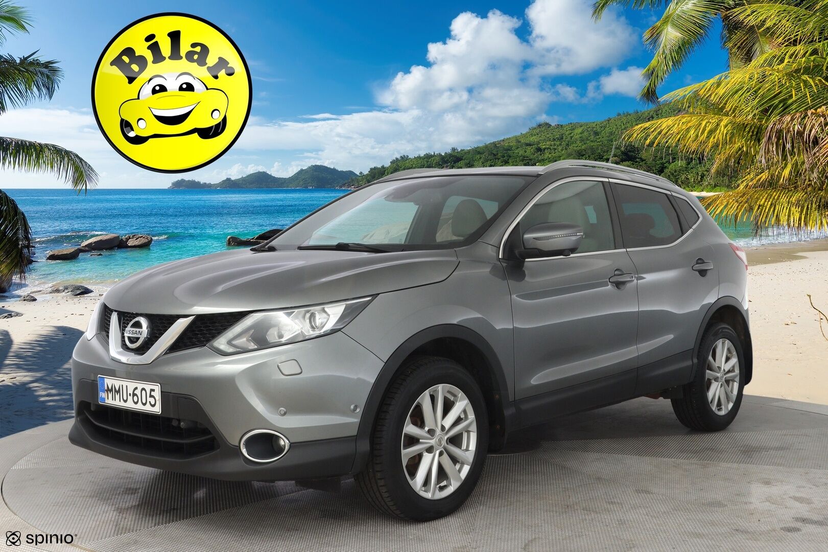 Nissan Qashqai 2017 dCi 130 Business 360 4WD 6M/T E6 17" Alcantara - 360°Kamera | Vakkari | Koukku | Lohko | Keyless | Puolinahat | Suomi-auto | Kahdet renkaat alumiinivanteilla | Kattavasti huollettu!