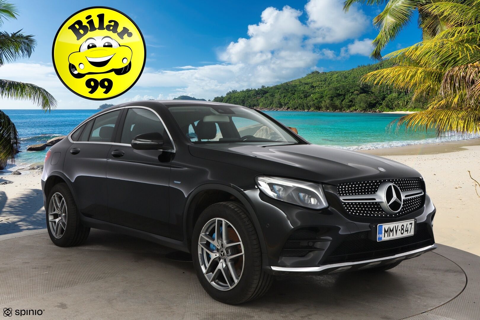 Mercedes-Benz GLC 2017 350 e Coupé 4Matic A Premium Business AMG - 2.OM Suomi-auto / Nahkasisusta / Peruutuskamera / Vetokoukku / Comand-Navi / Vakkari / ILS-LED / 2x hyvät renkaat!