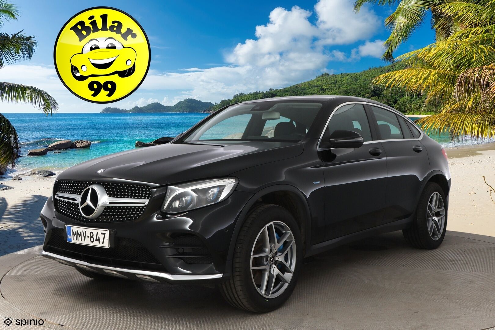 Mercedes-Benz GLC 2017 350 e Coupé 4Matic A Premium Business AMG - 2.OM Suomi-auto / Nahkasisusta / Peruutuskamera / Vetokoukku / Comand-Navi / Vakkari / ILS-LED / 2x hyvät renkaat!