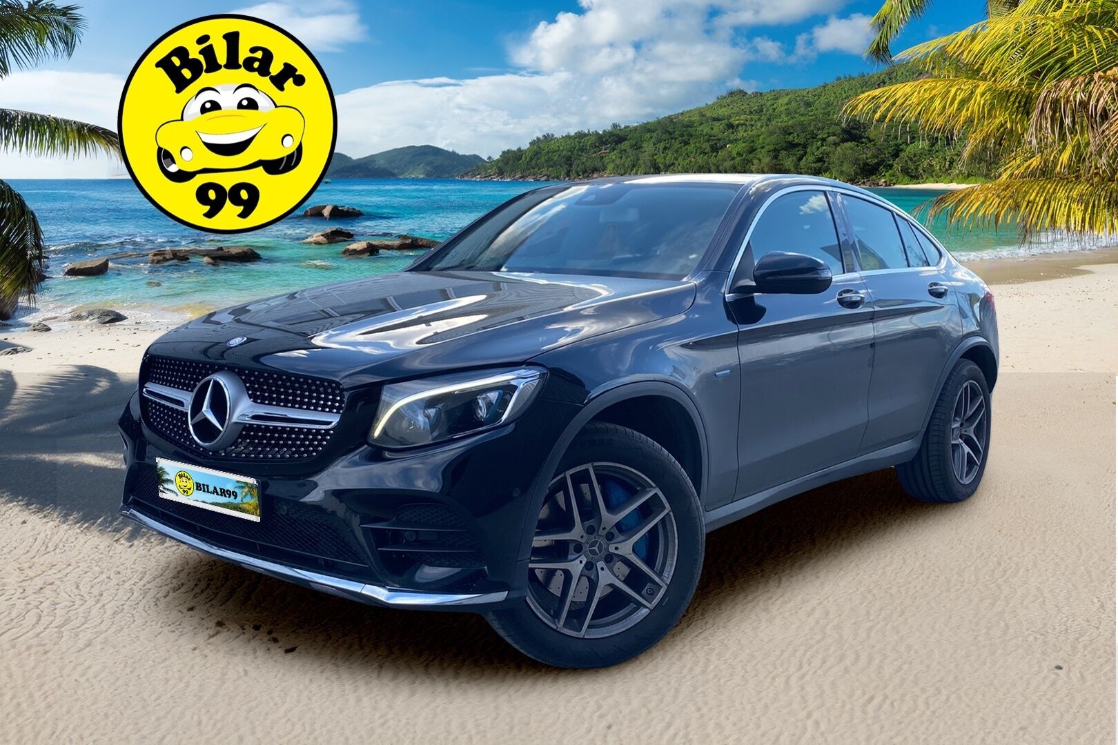 Mercedes-Benz GLC 2017 350 e Coupé 4Matic A Premium Business AMG - 2.OM Suomi-auto / Nahkasisusta / Peruutuskamera / Vetokoukku / Comand-Navi / Vakkari / ILS-LED / 2x hyvät renkaat!