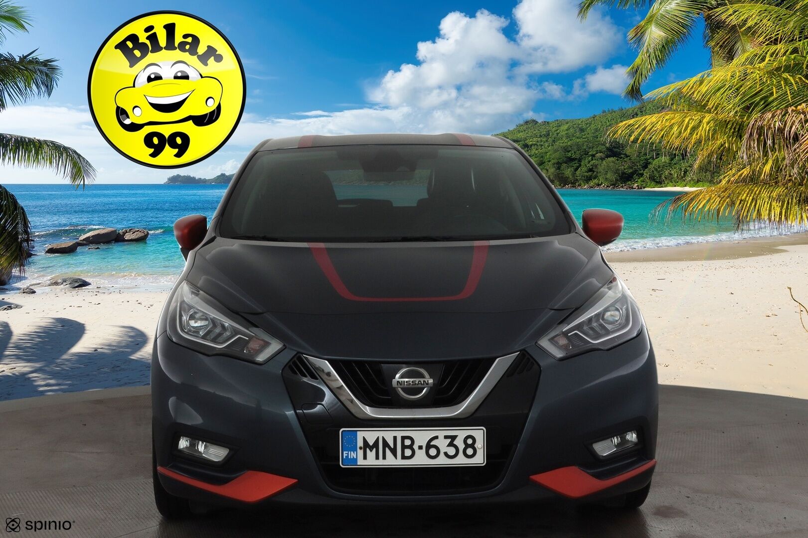 Nissan Micra 2017 dCi 90 S/S Tekna AVM 5M/T Int Pack Orange Ext Pack Ultimate 4 * Webasto / LED / 360 / kaistavahti / Navi / Keyless * - Suomi-auto / Kahdet renkaat aluvanteilla