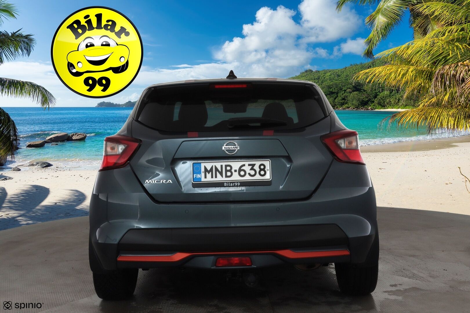 Nissan Micra 2017 dCi 90 S/S Tekna AVM 5M/T Int Pack Orange Ext Pack Ultimate 4 * Webasto / LED / 360 / kaistavahti / Navi / Keyless * - Suomi-auto / Kahdet renkaat aluvanteilla