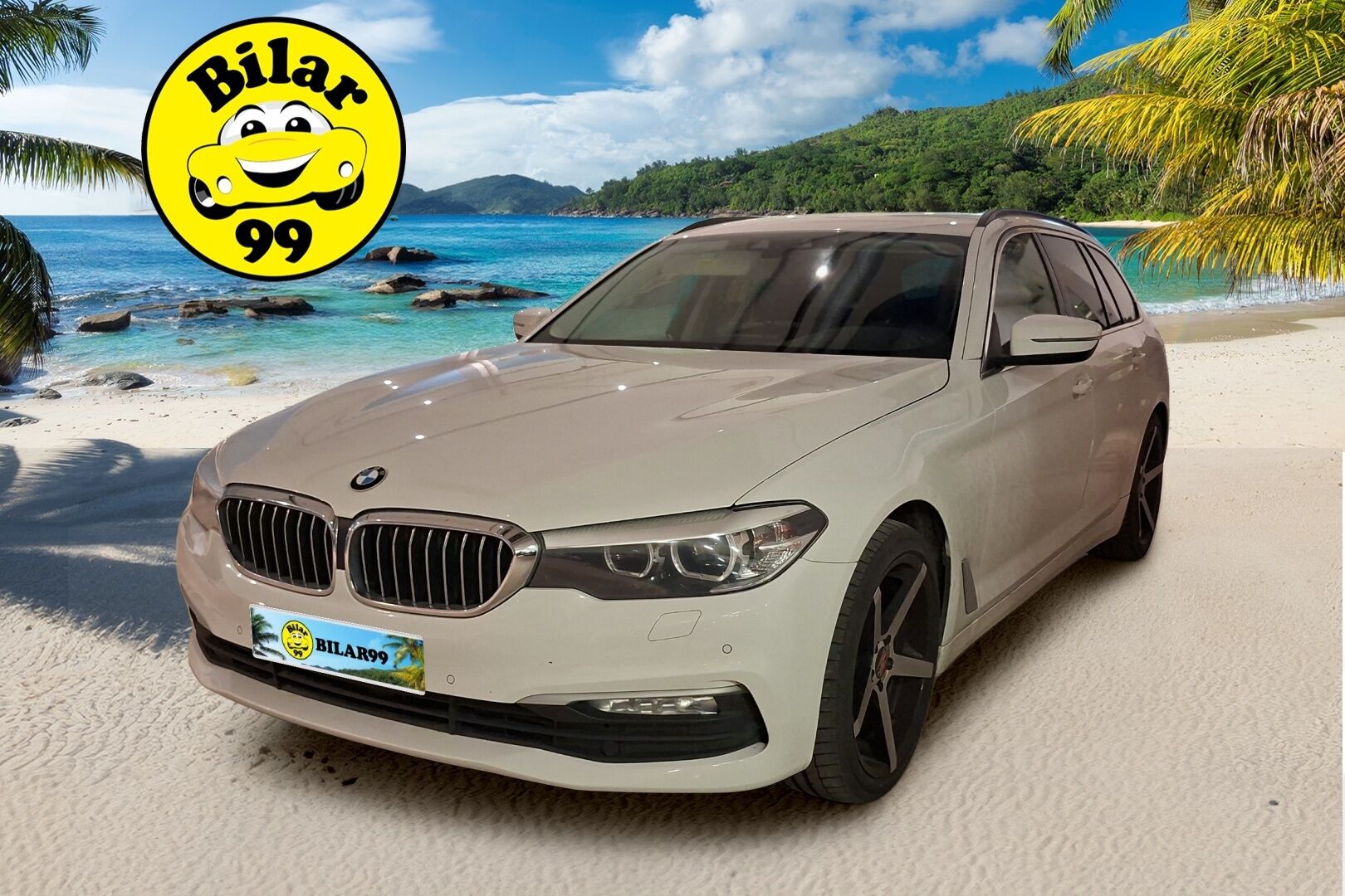 BMW 520 2018 G31 Touring 520d A xDrive Business Comfort *P-kamera / Led / Lohko+sisäpistoke / Sähkökontti / Tutkat* - Suomiauto / Hyvä huoltohistoria / Juuri huollettu