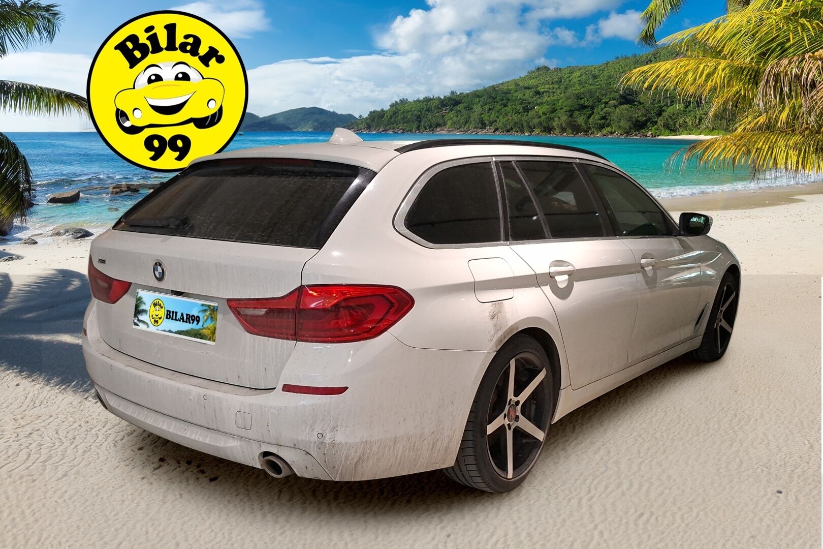 BMW 520 2018 G31 Touring 520d A xDrive Business Comfort *P-kamera / Led / Lohko+sisäpistoke / Sähkökontti / Tutkat* - Suomiauto / Hyvä huoltohistoria / Juuri huollettu