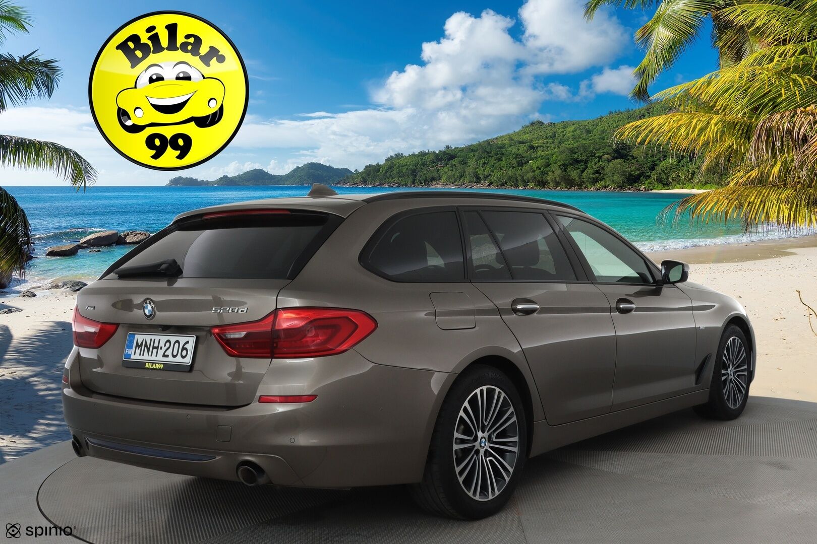BMW 520 2018 G31 Touring 520d A xDrive Winter Exclusive Sport **LED / Sportpenkit / Lohkolämmitin / P.kamera / Ambient-Light / HiFi** - Suomi-auto / Kahdet renkaat / Merkkihuollettu!