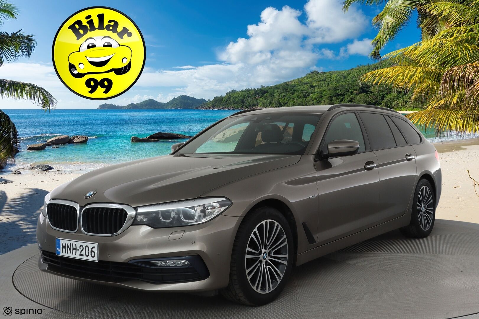 BMW 520 2018 G31 Touring 520d A xDrive Winter Exclusive Sport **LED / Sportpenkit / Lohkolämmitin / P.kamera / Ambient-Light / HiFi** - Suomi-auto / Kahdet renkaat / Merkkihuollettu!