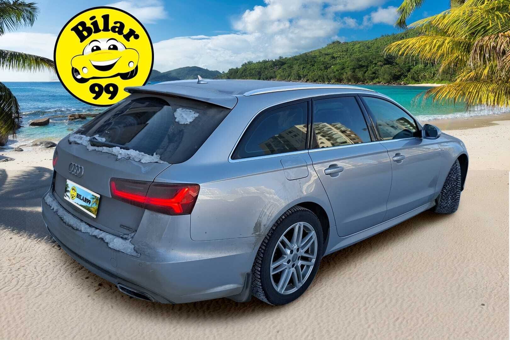 Audi A6 2017 Avant S line Business Sport 2,0 TDI 140 kW quattro S tronic *Vakkari/ Tutkat eteen ja taakse/ p.kamera/ Webasto* - Kahdet renkaat aluvanteilla/ 08/25 Huollettu/ S-line