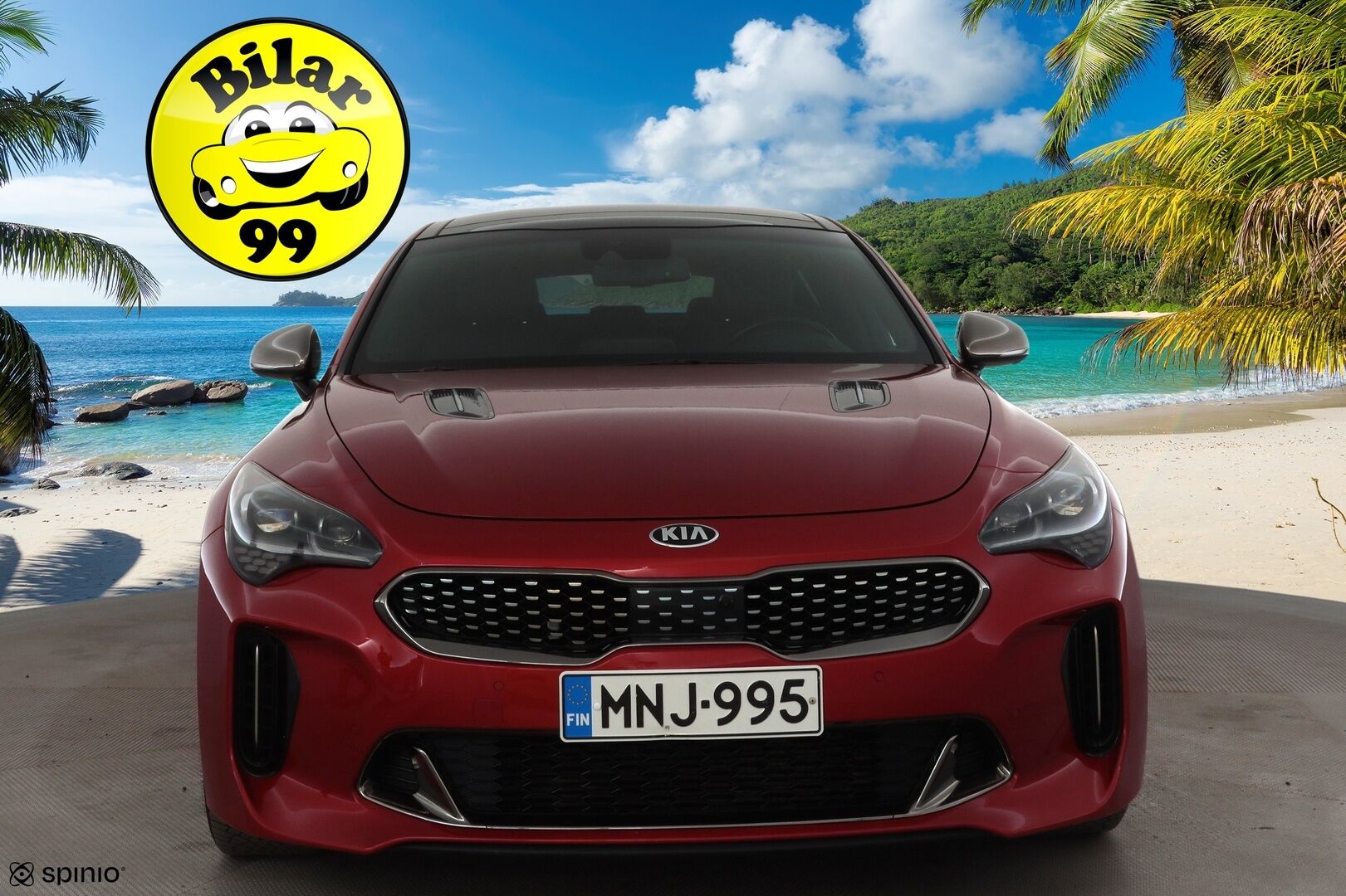 Kia Stinger 2018 3,3 T-GDI AWD GT A/T * ACC / 360° / H&K / Muistipenkki / LED / Navi / Ilmastoidut nahat / Lasikattoluukku / Webasto / HUD * - Suomi-auto / Kahdet renkaat aluvanteilla 
