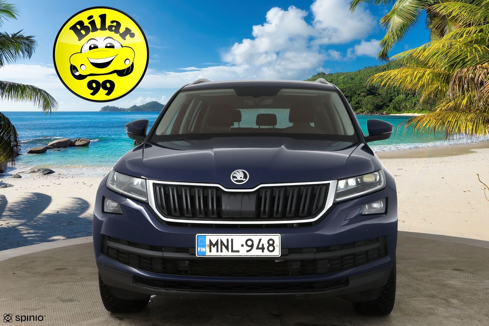 Skoda Kodiaq 2018 2,0 TDI 150 4x4 Ambition DSG Autom. / Adapt. vak. / Webasto / Vetokoukku / P-Kamera / LED / Keyless - Suomi-Auto / Lämmitettävä tuulilasi / Kaukovaloautomatiikka