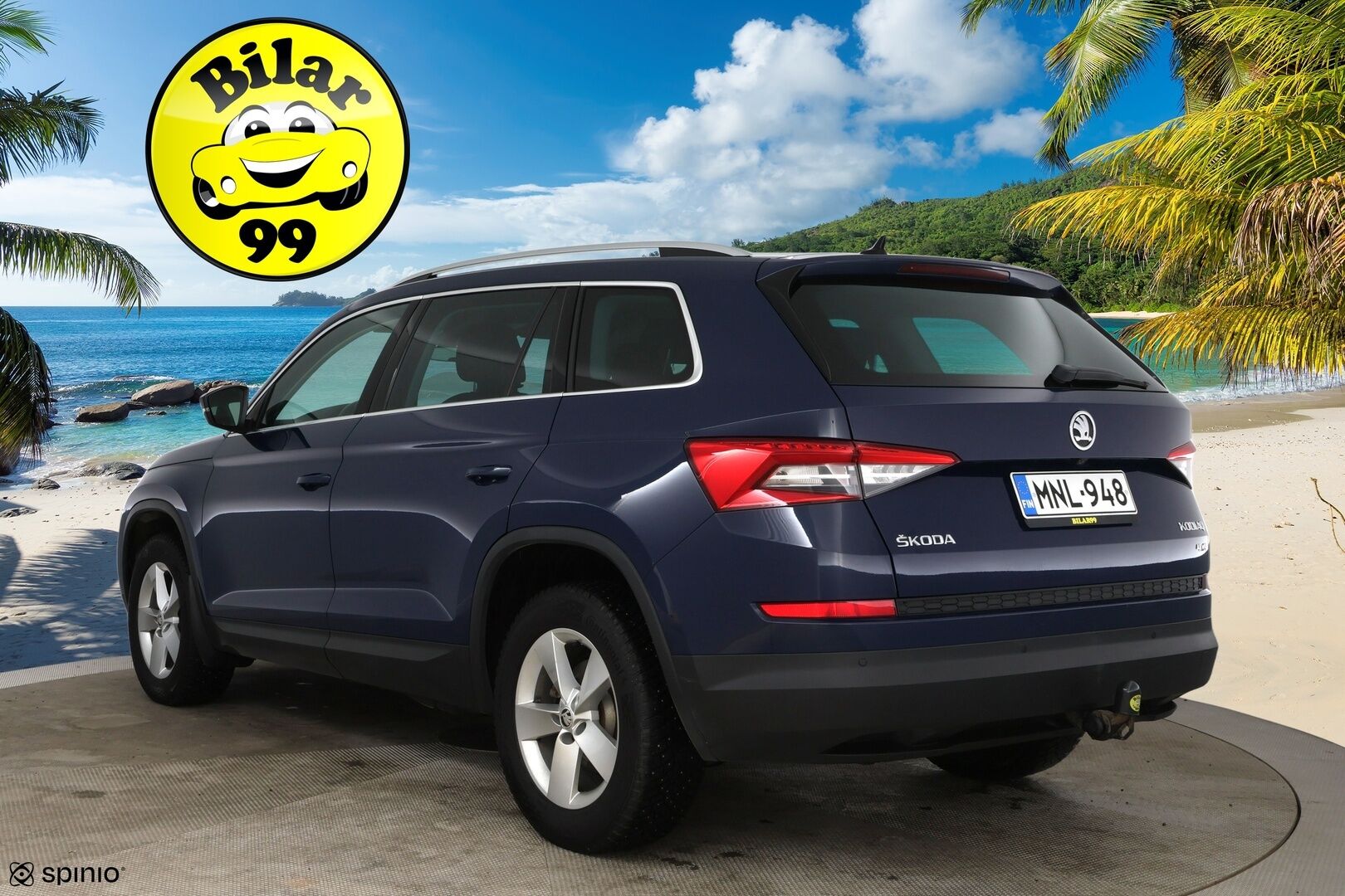 Skoda Kodiaq 2018 2,0 TDI 150 4x4 Ambition DSG Autom. / Adapt. vak. / Webasto / Vetokoukku / P-Kamera / LED / Keyless - Suomi-Auto / Lämmitettävä tuulilasi / Kaukovaloautomatiikka