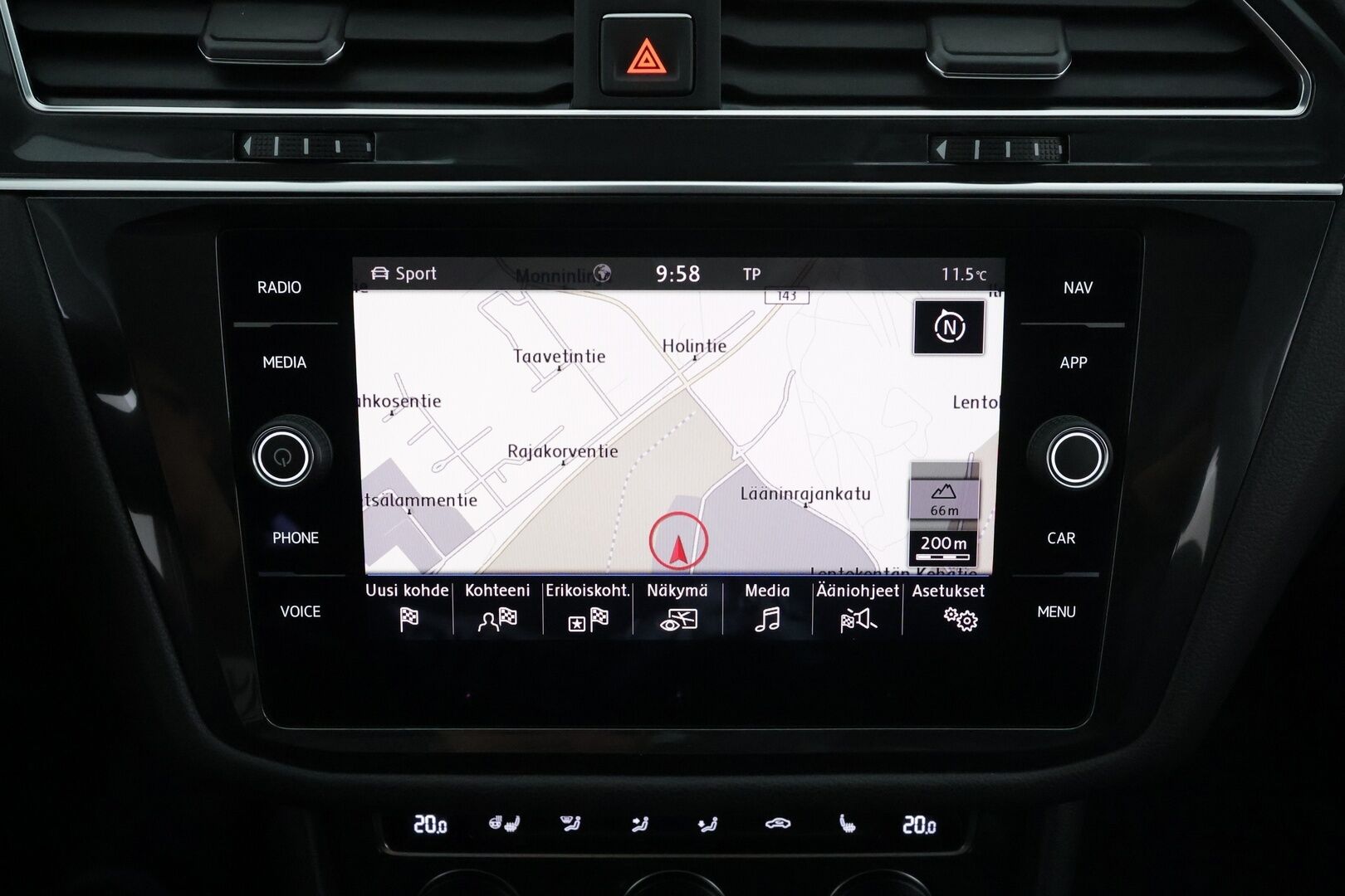 Volkswagen Tiguan Allspace 2019 Comfortline 2,0 TDI SCR 110 kW 4MOTION DSG  * ACC / P.kamera / Adapt.LED / Navi / Webasto / Koukku * - 1.Om Suomi-auto / Kahdet renkaat aluvanteilla