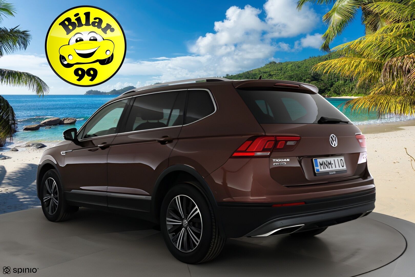 Volkswagen Tiguan Allspace 2019 Comfortline 2,0 TDI SCR 110 kW 4MOTION DSG  * ACC / P.kamera / Adapt.LED / Navi / Webasto / Koukku * - 1.Om Suomi-auto / Kahdet renkaat aluvanteilla