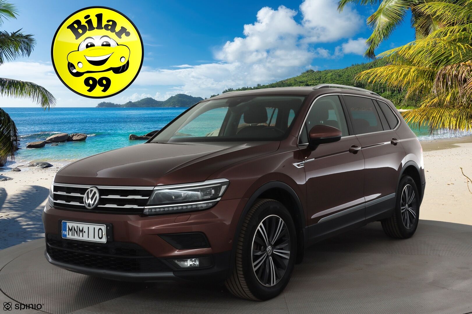 Volkswagen Tiguan Allspace 2019 Comfortline 2,0 TDI SCR 110 kW 4MOTION DSG  * ACC / P.kamera / Adapt.LED / Navi / Webasto / Koukku * - 1.Om Suomi-auto / Kahdet renkaat aluvanteilla
