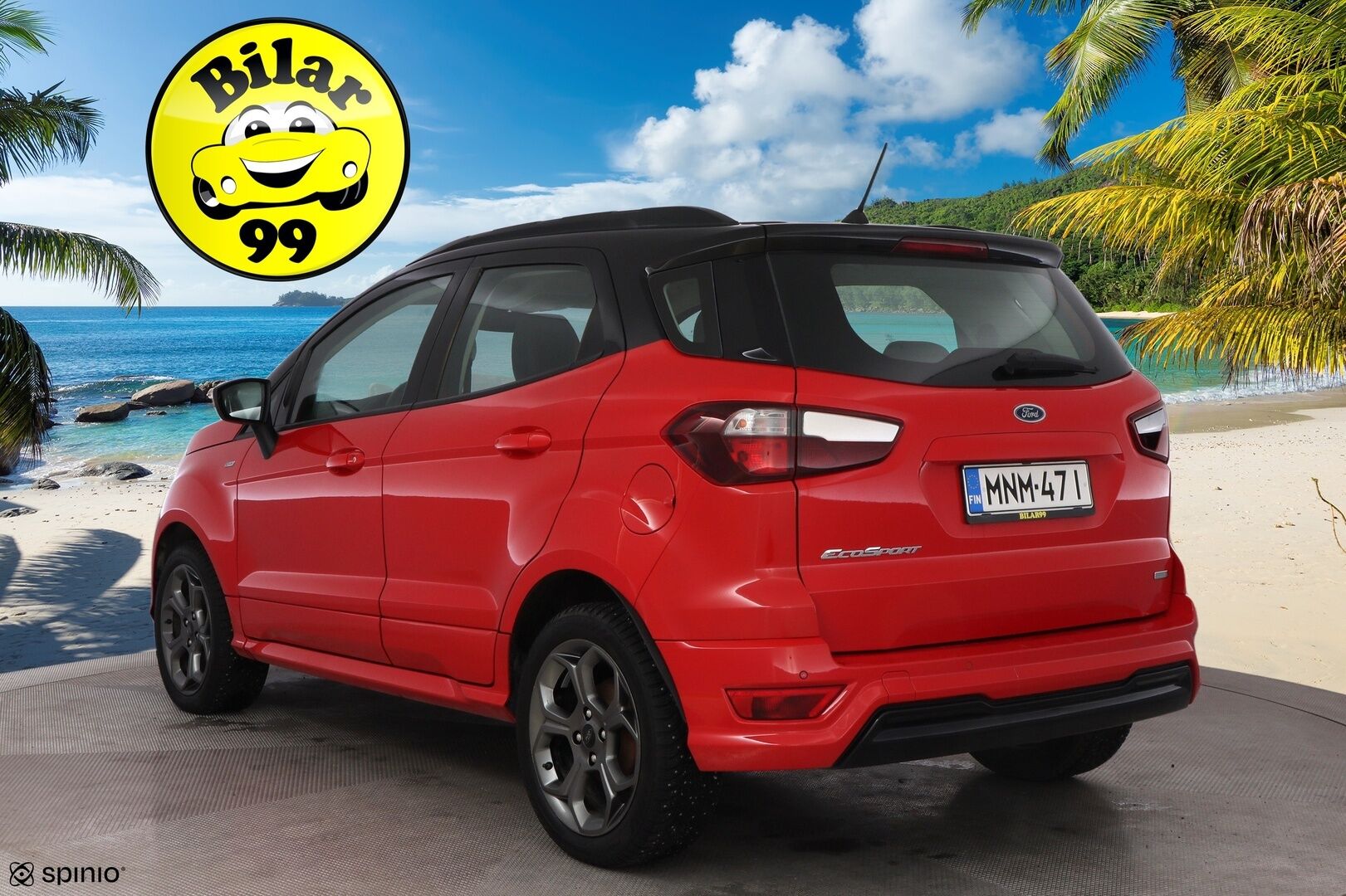 Ford Ecosport 2019 1,0 EcoBoost 125hv A6 ST-Line 5-ovinen * Nahka-Alcantara / Lämpölasi / Lohko&Sisäpistoke / Vakkari / Peruutustutkat - 2OM Suomiauto / Jakopää juuri tehty! - HULLUT BLACKWEEK JATKOT - KORKOTARJOUS 2,49%