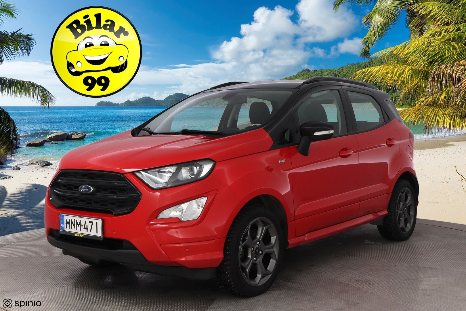 Ford Ecosport 2019 1,0 EcoBoost 125hv A6 ST-Line 5-ovinen * Nahka-Alcantara / Lämpölasi / Lohko&Sisäpistoke / Vakkari / Peruutustutkat - 2OM Suomiauto / Jakopää juuri tehty! - HULLUT BLACKWEEK JATKOT - KORKOTARJOUS 2,49%