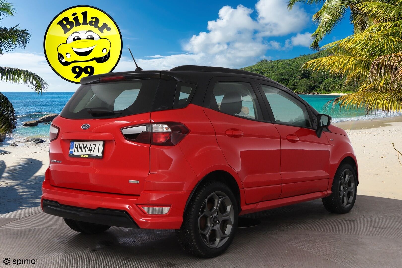 Ford Ecosport 2019 1,0 EcoBoost 125hv A6 ST-Line 5-ovinen * Nahka-Alcantara / Lämpölasi / Lohko&Sisäpistoke / Vakkari / Peruutustutkat - 2OM Suomiauto / Jakopää juuri tehty! - HULLUT BLACKWEEK JATKOT - KORKOTARJOUS 2,49%