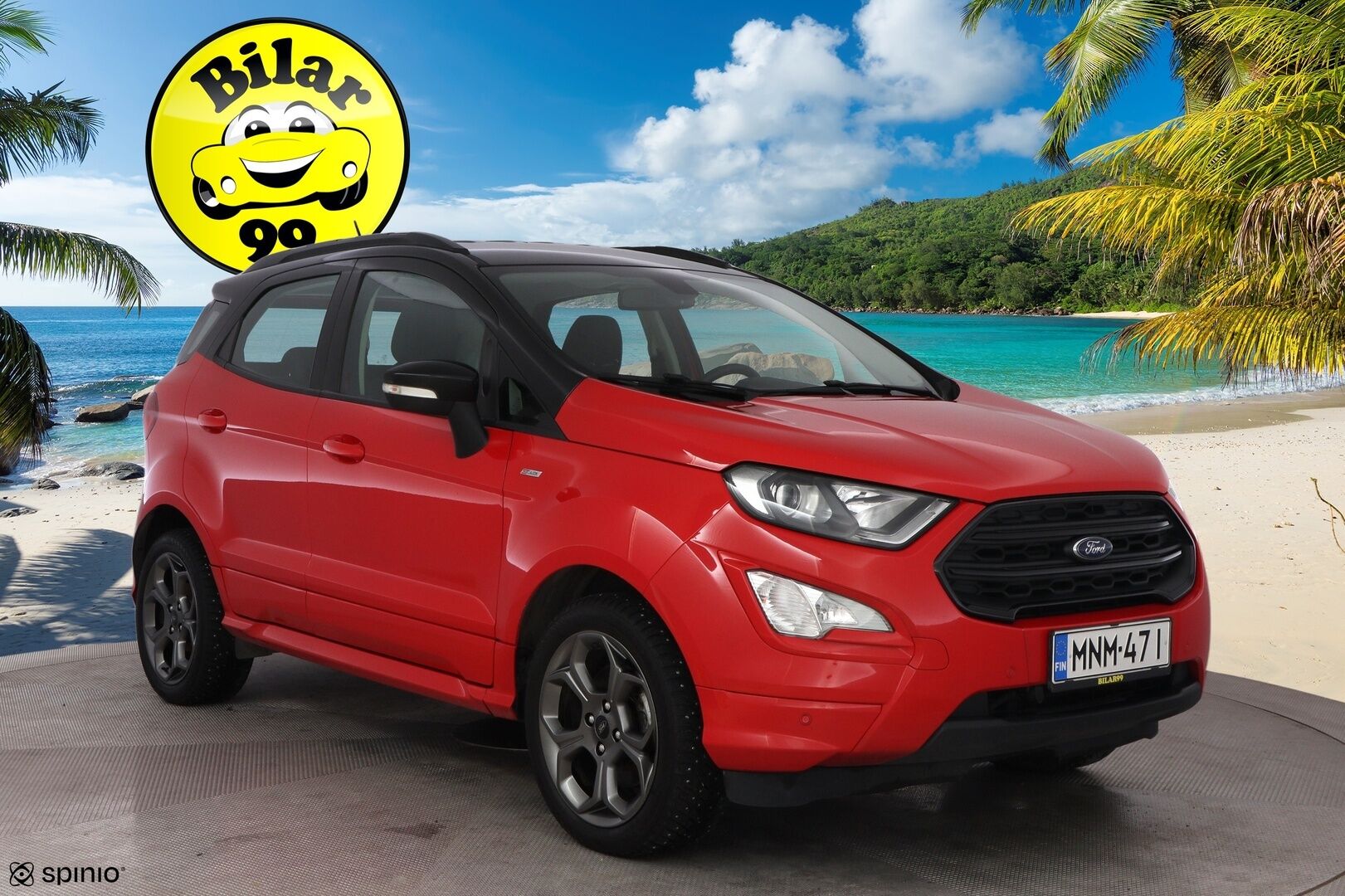 Ford Ecosport 2019 1,0 EcoBoost 125hv A6 ST-Line 5-ovinen * Nahka-Alcantara / Lämpölasi / Lohko&Sisäpistoke / Vakkari / Peruutustutkat - 2OM Suomiauto / Jakopää juuri tehty! - HULLUT BLACKWEEK JATKOT - KORKOTARJOUS 2,49%