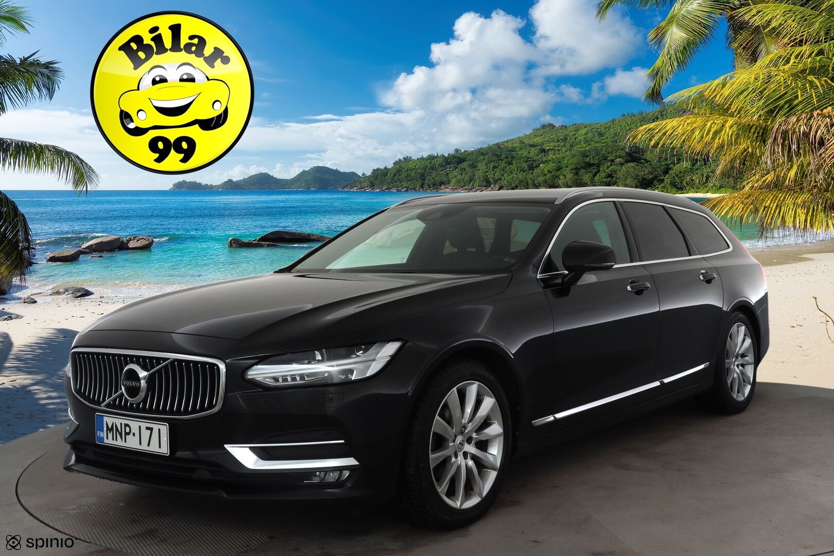 Volvo V90 2018 D3 AWD Business Inscription aut * ACC / P.tutkat / LED / Webasto / Koukku / Muistipenkki / Koukku / KeylessGo * - Suomi-auto / Kahdet renkaat aluvanteilla