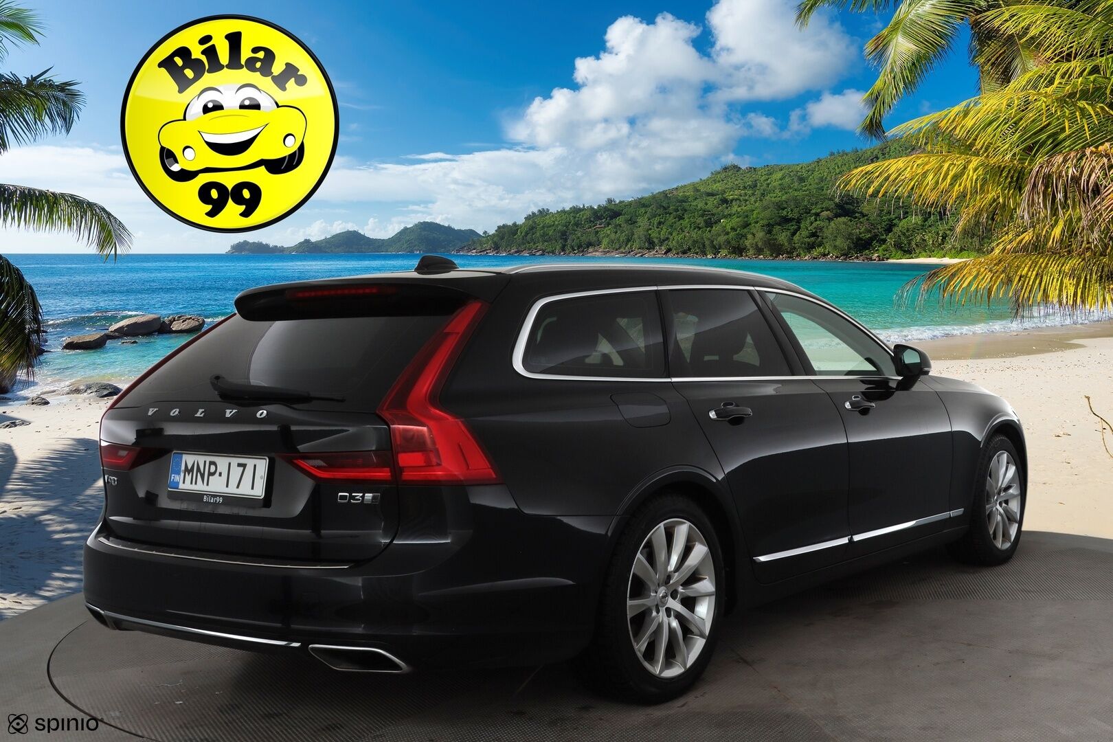 Volvo V90 2018 D3 AWD Business Inscription aut * ACC / P.tutkat / LED / Webasto / Koukku / Muistipenkki / Koukku / KeylessGo * - Suomi-auto / Kahdet renkaat aluvanteilla
