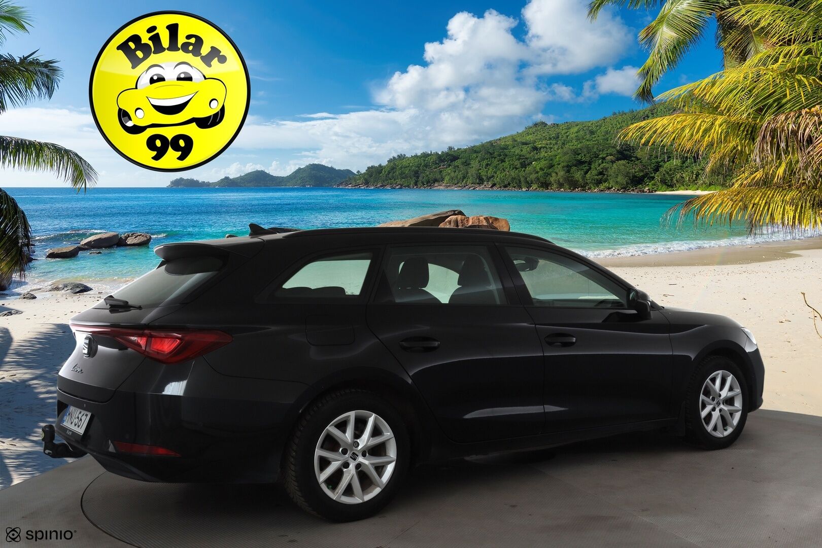 Seat Leon Sportstourer 2021 1,5 eTSI 150 Hybrid Style DSG * Webasto / Vetokoukku / Adapt.Vakkari / LED / Peruutustutkat / Navi - Suomi-auto / Kahdet renkaat aluvanteilla / Metalliväri - HULLUT AVAJAISHULINAT KORKOTARJOUS 3,29 %