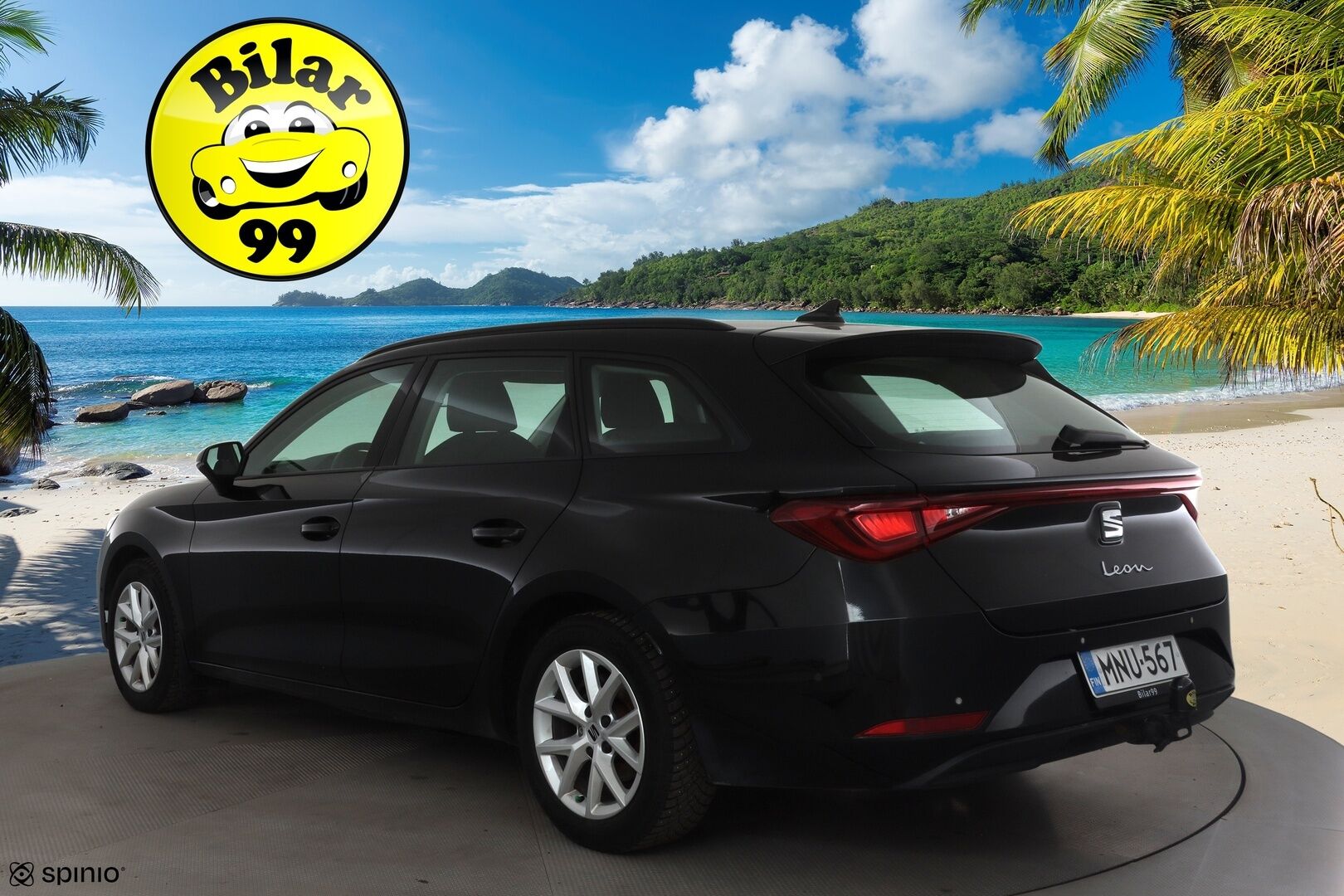 Seat Leon Sportstourer 2021 1,5 eTSI 150 Hybrid Style DSG * Webasto / Vetokoukku / Adapt.Vakkari / LED / Peruutustutkat / Navi - Suomi-auto / Kahdet renkaat aluvanteilla / Metalliväri - HULLUT AVAJAISHULINAT KORKOTARJOUS 3,29 %