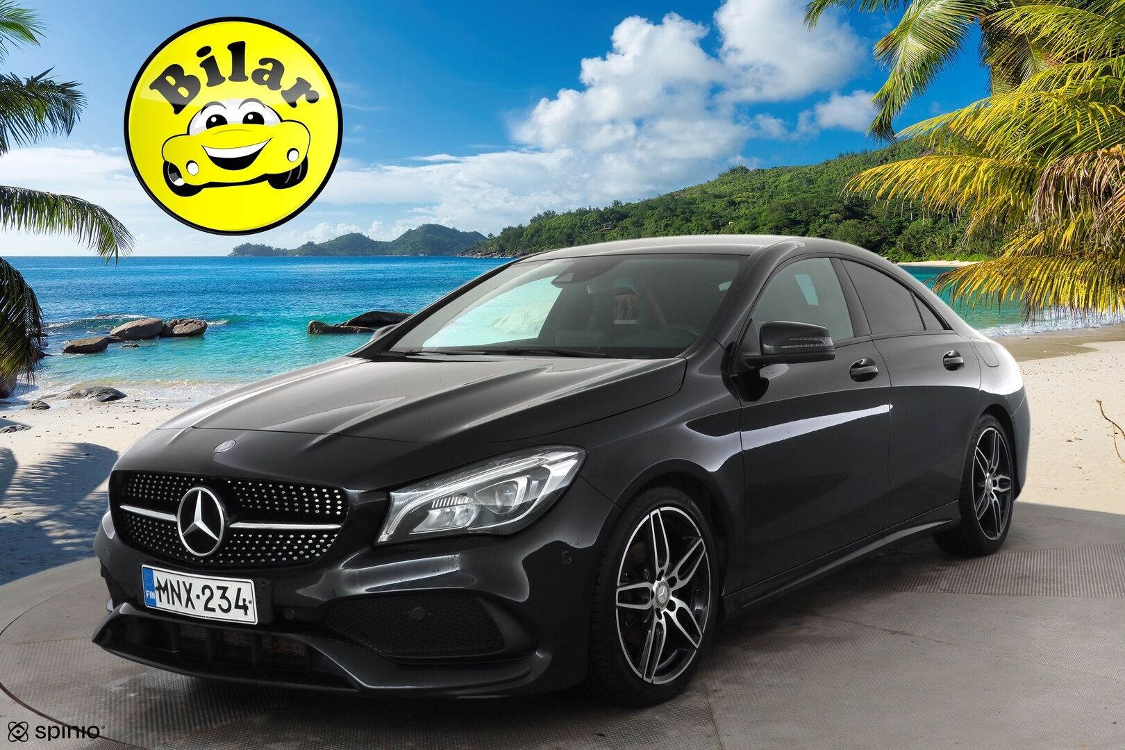 Mercedes-Benz CLA 2017 200 A Business AMG - | Facelift | LED | Nahka-alcantara | Urheilualusta | Sporttipenkit | Navi | P.tutkat | Bluetooth | Active Brake Assist | Vakkari | 2x renkaat aluin |
