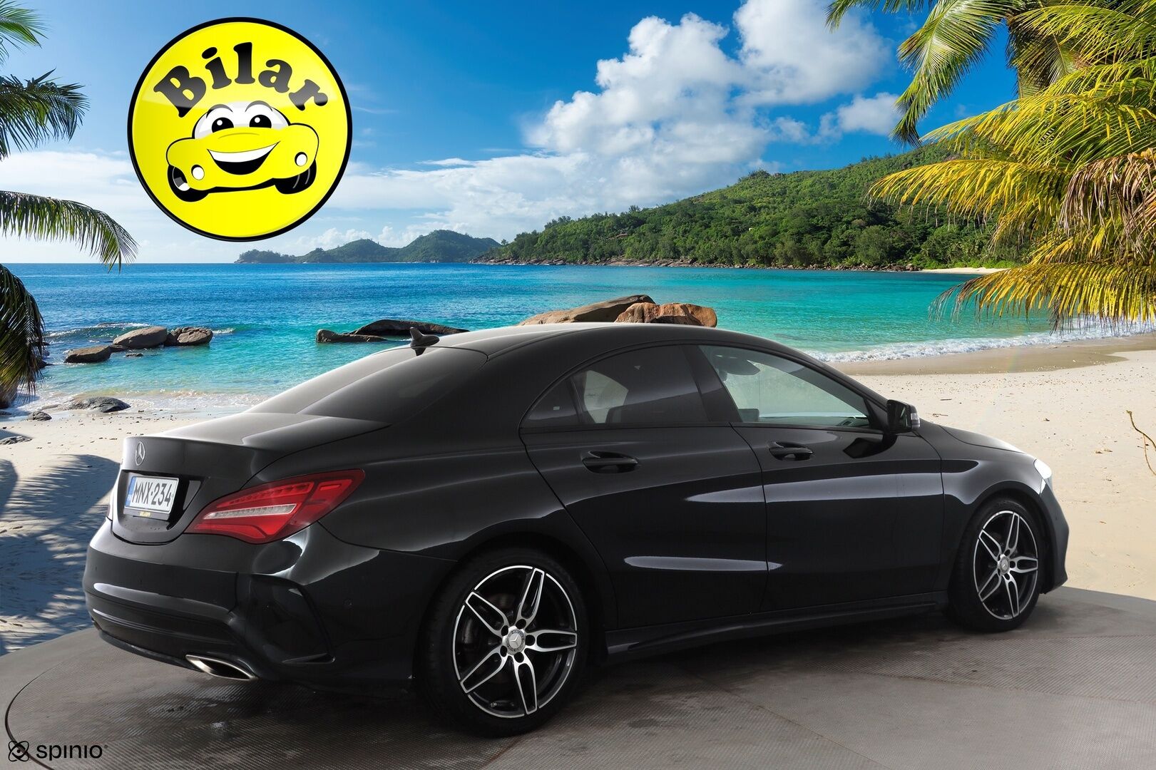 Mercedes-Benz CLA 2017 200 A Business AMG - | Facelift | LED | Nahka-alcantara | Urheilualusta | Sporttipenkit | Navi | P.tutkat | Bluetooth | Active Brake Assist | Vakkari | 2x renkaat aluin |
