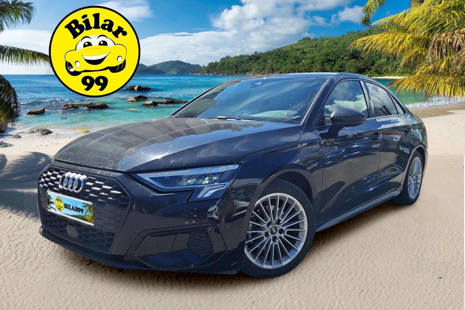 Audi A3 2022 Sedan Business Advanced 30 TFSI 81kW MHEV S tronic - Pa-lämmitin | Adapt.vakkari | 2.om Suomi-auto | Tutkat + pysäköintiavustin | 2x renkaat vanteilla | Sporttipenkit | Carplay | Digimittaristo