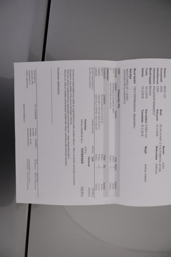 Audi A6 2005 *YritysOutlet - Myydään vain yrityksille*