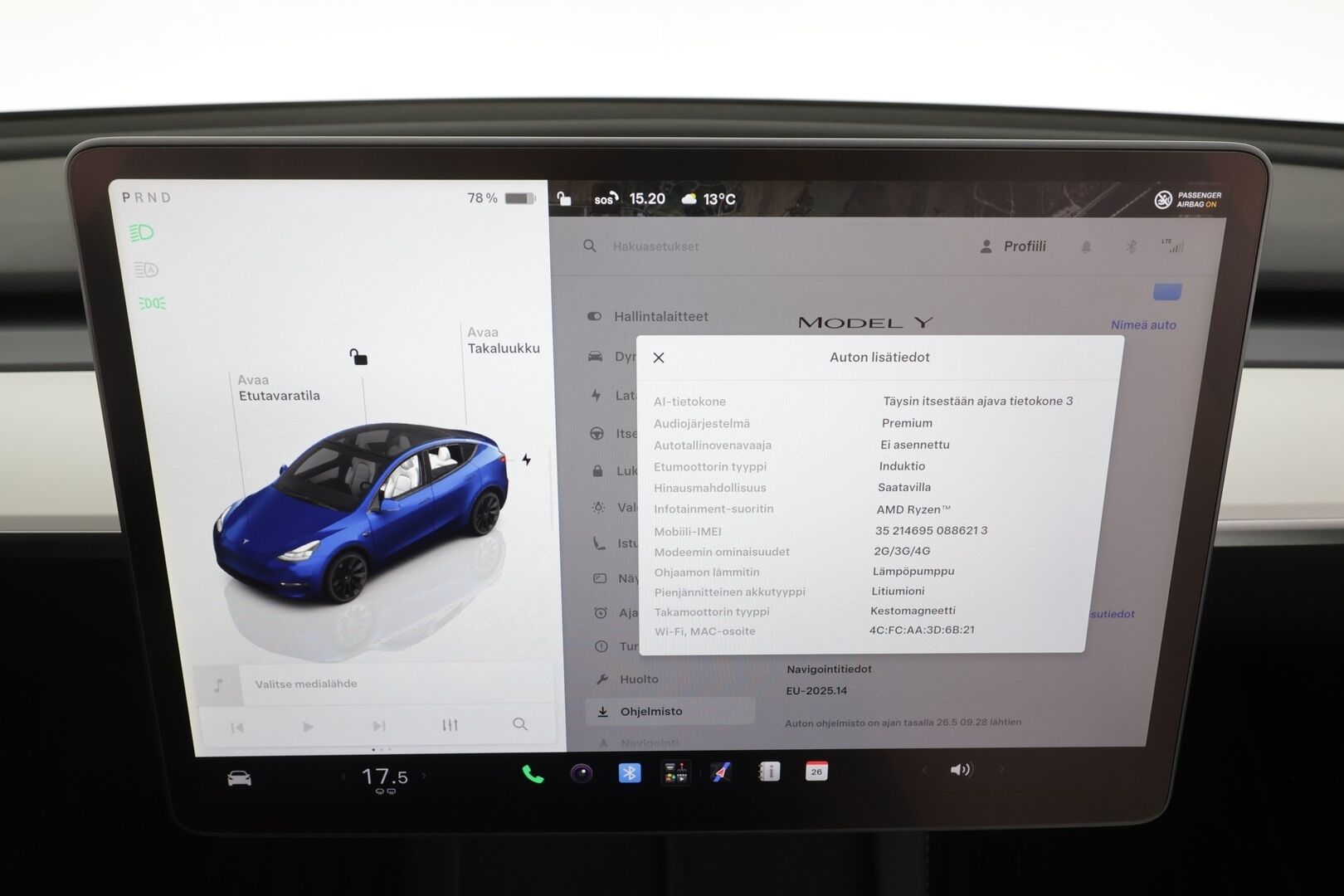 Tesla Model Y 2022 Long Range - | ILP | Koukku | Lasikatto | ACC | Matrix-LED | P.Kamera | Muistipenkki | Premium Audio | Kaistavahti | Navi | Keyless | Suomi-auto |