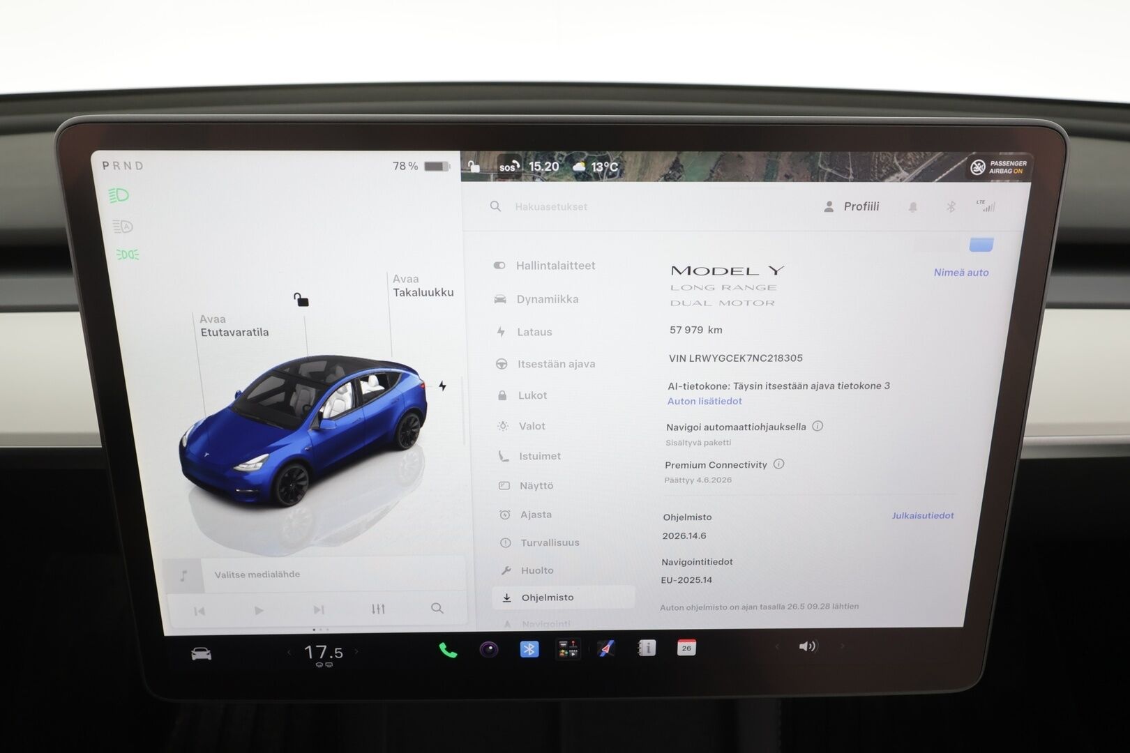 Tesla Model Y 2022 Long Range - | ILP | Koukku | Lasikatto | ACC | Matrix-LED | P.Kamera | Muistipenkki | Premium Audio | Kaistavahti | Navi | Keyless | Suomi-auto |