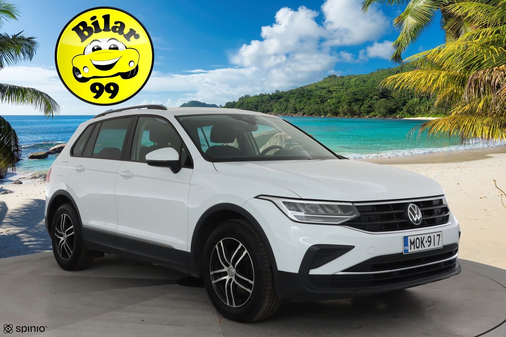 Volkswagen Tiguan 2022 Comfort 2,0 TDI SCR 110 kW DSG **Webasto / Koukku / Adapt.Vakkari / LED-valot / P.Tutkat / Sporttipenkit / Kaistavahti** - 1-om Suomi-auto / Kahdet Renkaat