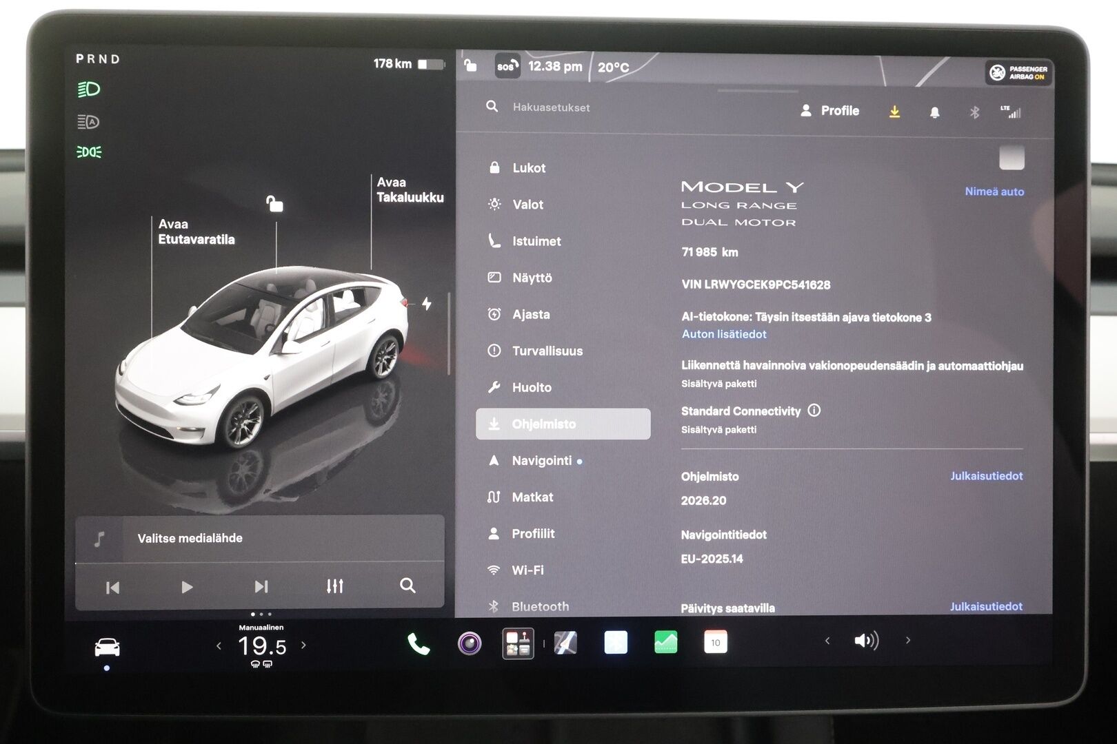 Tesla Model Y 2023 Long Range - | ACC | ILP | Koukku | Valkoiset nahat | Ryzen | Premium Audio | Lasikatto | Muistipenkki | P.kamera ja tutkat | 1-om suomiauto | 2x alut |