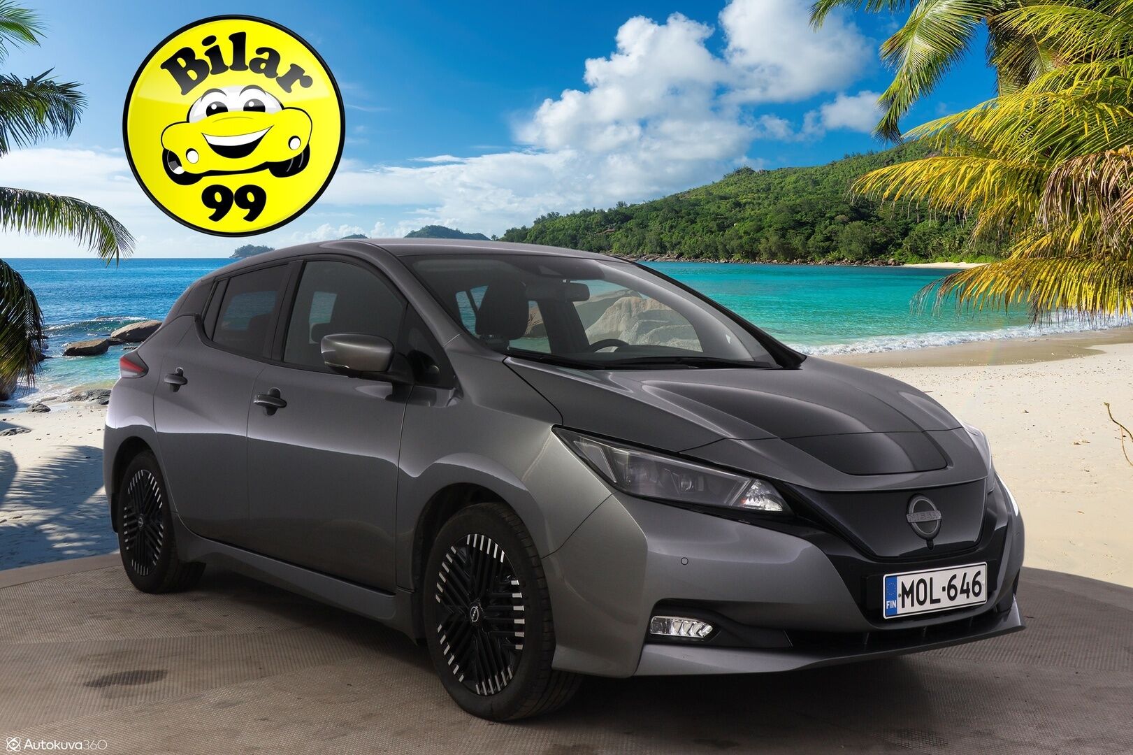Nissan Leaf 2023 40 KWh N-Connecta * ILP / 360-Kamera / ACC / Kaukovaloautomatiikka / BLIS / KeylessGo* - 1-Omisteinen Suomi-auto / Merkkiliikkeen huoltohistoria!