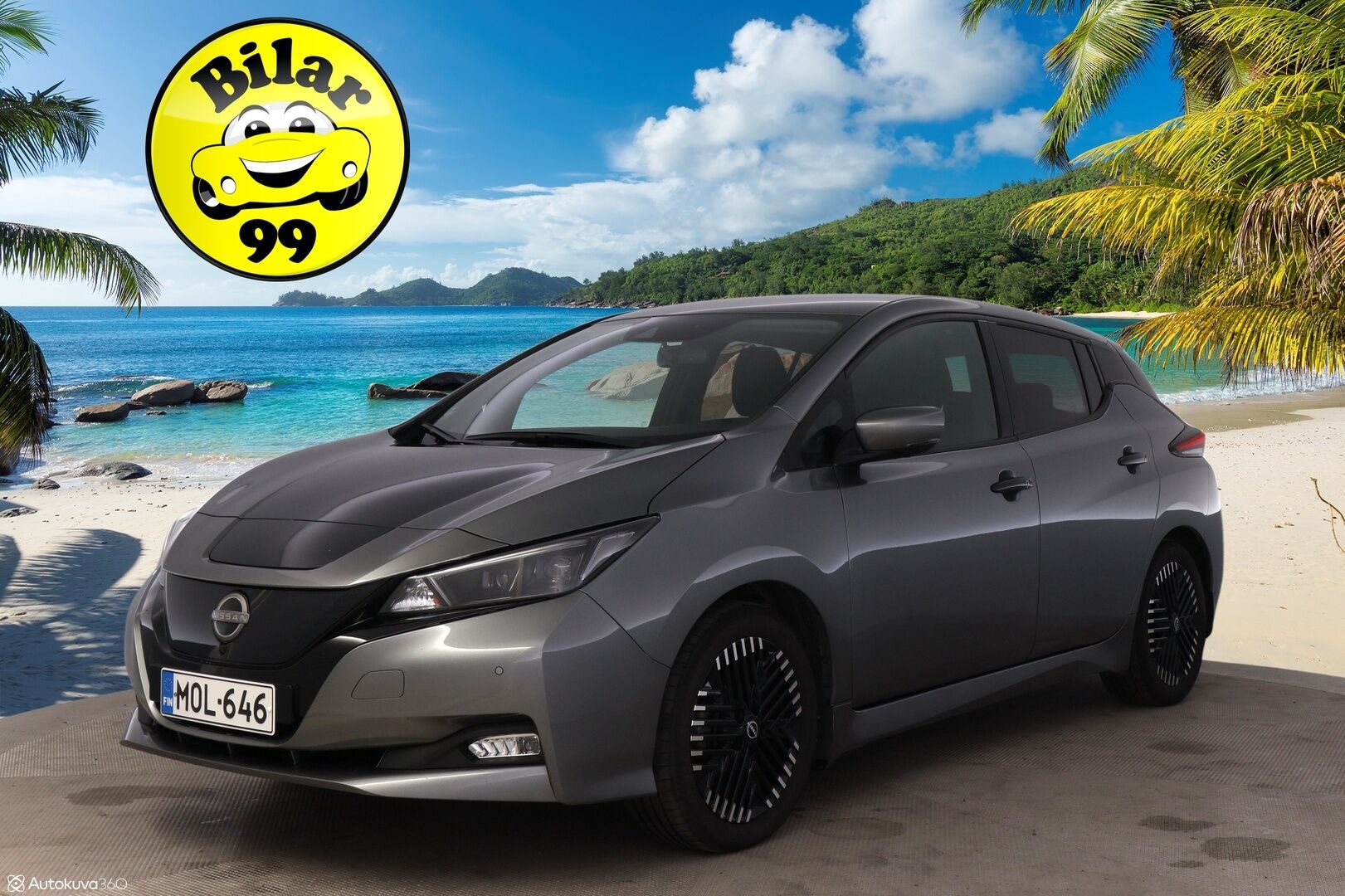 Nissan Leaf 2023 40 KWh N-Connecta * ILP / 360-Kamera / ACC / Kaukovaloautomatiikka / BLIS / KeylessGo* - 1-Omisteinen Suomi-auto / Merkkiliikkeen huoltohistoria!