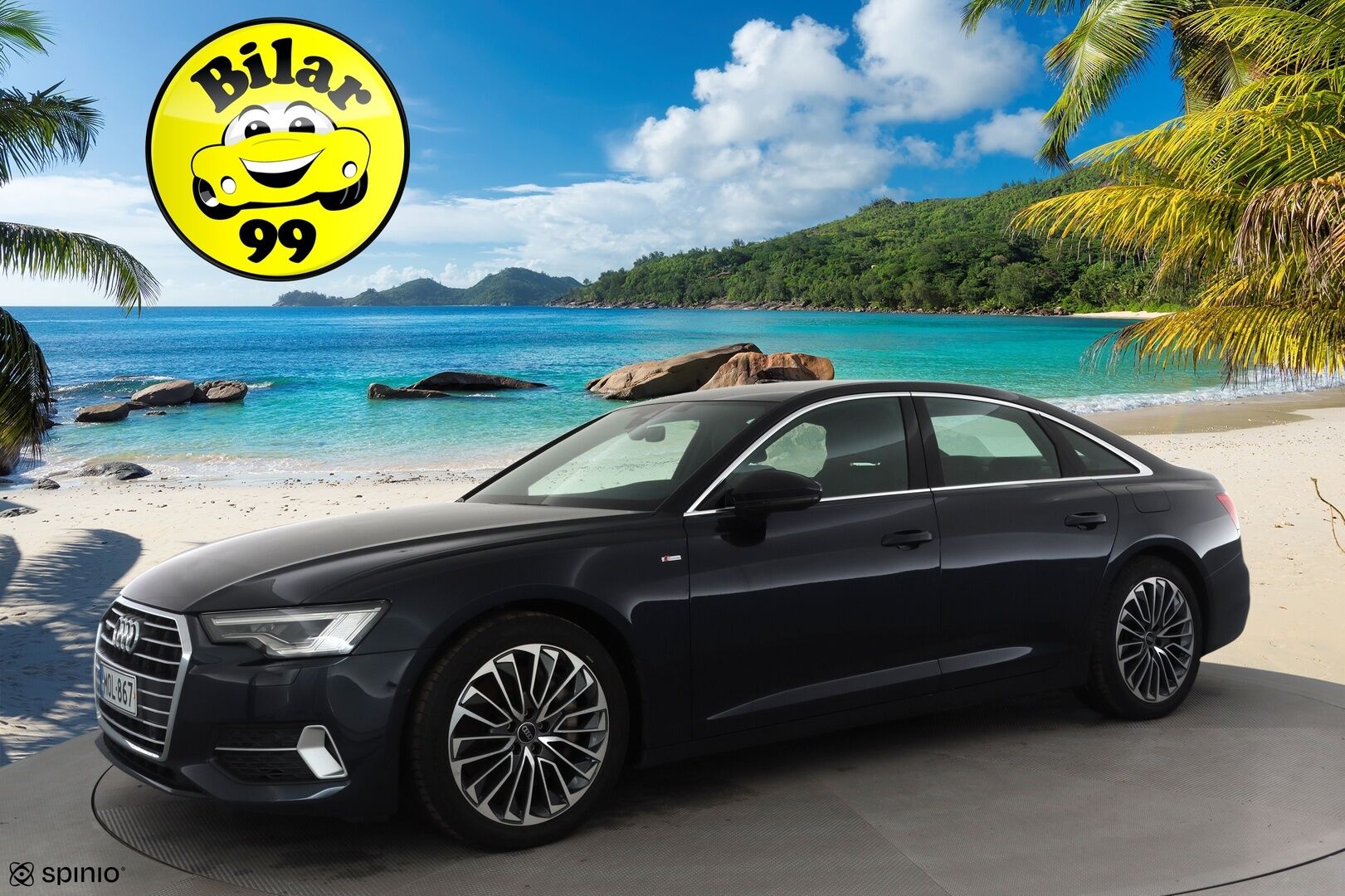 Audi A6 2023 Business Sport 50 TFSI e quattro S-Line * Vakkari / P.kamera / Matrix LED / Navi / Sporttipenkit / Koukku * - 1.Om Suomi-auto / Kahdet renkaat aluvanteilla / Merkkihuollettu - Osta nyt, maksa vasta ensi vuonna