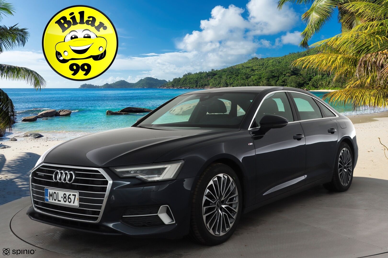 Audi A6 2023 Business Sport 50 TFSI e quattro S-Line * Vakkari / P.kamera / Matrix LED / Navi / Sporttipenkit / Koukku * - 1.Om Suomi-auto / Kahdet renkaat aluvanteilla / Merkkihuollettu - Osta nyt, maksa vasta ensi vuonna