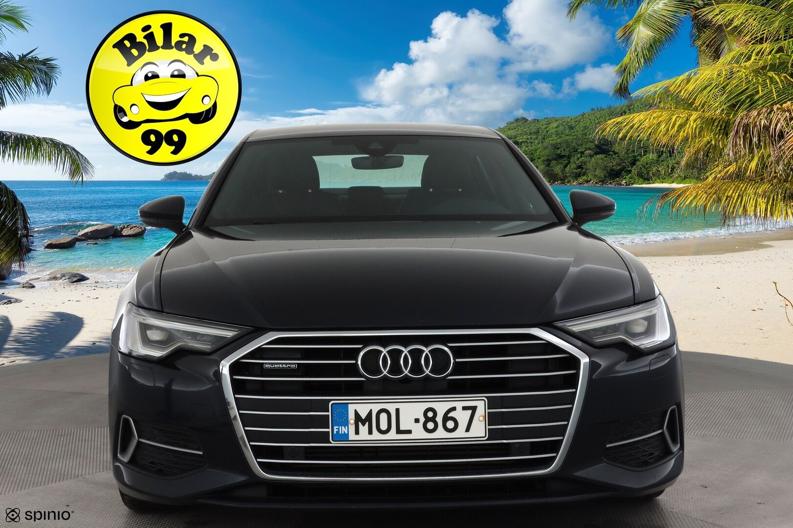 Audi A6 2023 Business Sport 50 TFSI e quattro S-Line * Vakkari / P.kamera / Matrix LED / Navi / Sporttipenkit / Koukku * - 1.Om Suomi-auto / Kahdet renkaat aluvanteilla / Merkkihuollettu - Osta nyt, maksa vasta ensi vuonna