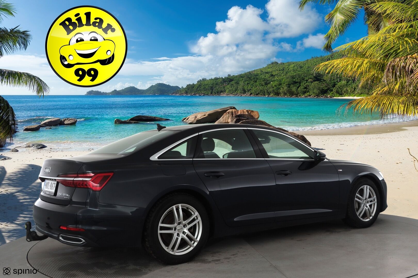 Audi A6 2023 Business Sport 50 TFSI e quattro S-Line * Vakkari / P.kamera / Matrix LED / Navi / Sporttipenkit / Koukku * - 1.Om Suomi-auto / Kahdet renkaat aluvanteilla / Merkkihuollettu - Osta nyt, maksa vasta ensi vuonna