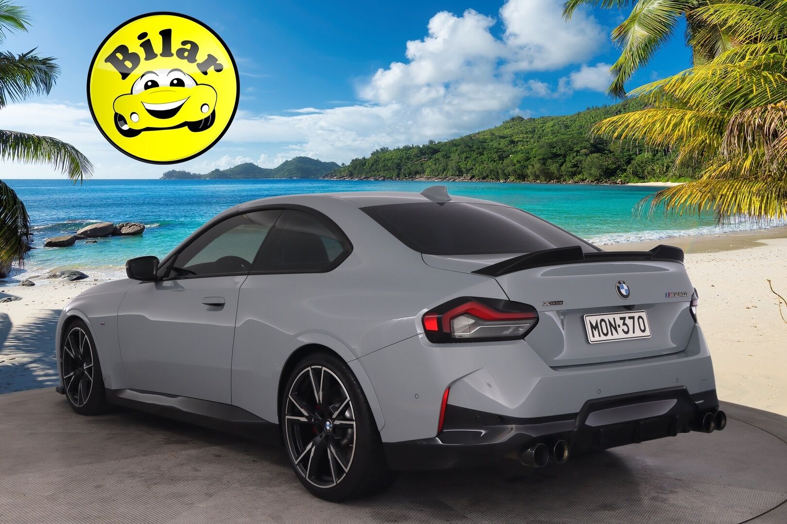 BMW M240i 2022 G42 xDrive - Harman&Kardon | HUD | Adapt Led | BLISS | Comfort Access | Merkkihuollettu | Vernasca | P*Kamera | Brooklyn Grey Metallic | Apple Carplay | Pilot Sport 4S
