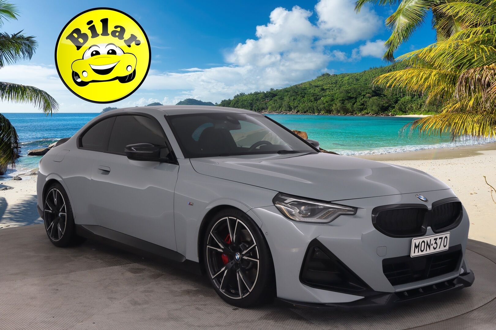 BMW M240i 2022 G42 xDrive - Harman&Kardon | HUD | Adapt Led | BLISS | Comfort Access | Merkkihuollettu | Vernasca | P*Kamera | Brooklyn Grey Metallic | Apple Carplay | Pilot Sport 4S